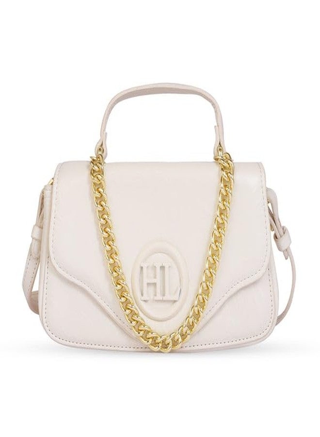 HAMSTER London Pastel Promise Sling Hand Bag | Trendy Crossbody Bag for Women | Lightweight Everyday Shoulder Bag - White - Image 1